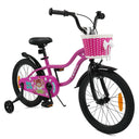 14/16/18 Inch Kids Bicycle with Training Wheels and Dual Brake System for Girls and Boys