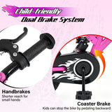 16 Inch Kids Bike Motocross Style with Sound Effects and Light-up Training Wheels