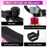 16 Inch Kids Bike Motocross Style with Sound Effects and Light-up Training Wheels