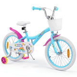 14/16/18 Inch Kids Bike Adjustable with Removable Basket for 3-8 Years Old