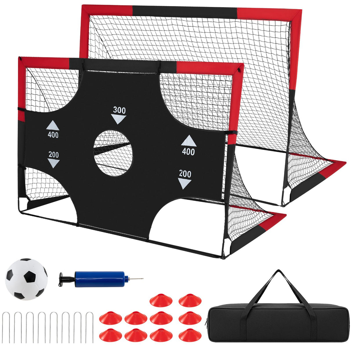 183 x 119 cm Kids Soccer Goals and Ball Set Outdoor Portable Pop Up Soccer Net