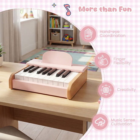 18 Keys Kids Piano Keyboard Interactive Children Piano Musical Toy