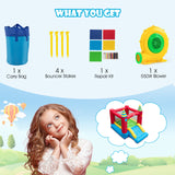 HONEY JOY Inflatable Bounce House, Kids Bouncy Castle w/Large Jumping Area & Wide Slide