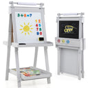 3-in-1 Double-sided Art Easel, Creative Art Center for 3+ Years Old Children