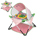 Foldable Portable Baby Jumper, Blue/Pink