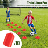 2-Pack Soccer Goals Backyard Set 120 x 90 cm Portable Soccer Net Training Equipment