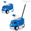 2-in-1 Ride On Push Car for Toddlers 1-3 Years Old with Horn and Storage