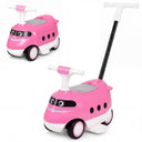 2-in-1 Ride On Push Car for Toddlers 1-3 Years Old with Horn and Storage