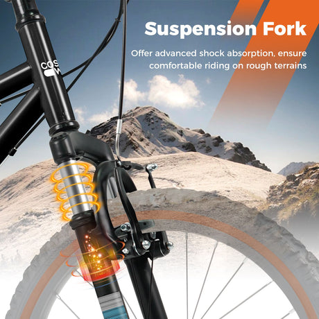 20/24 Inch Child Bicycle for Boys Girls Aged 8+ Years Old with Suspension Fork