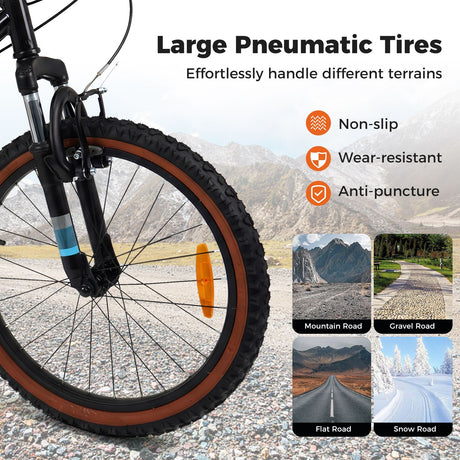 20/24 Inch Child Bicycle for Boys Girls Aged 8+ Years Old with Suspension Fork