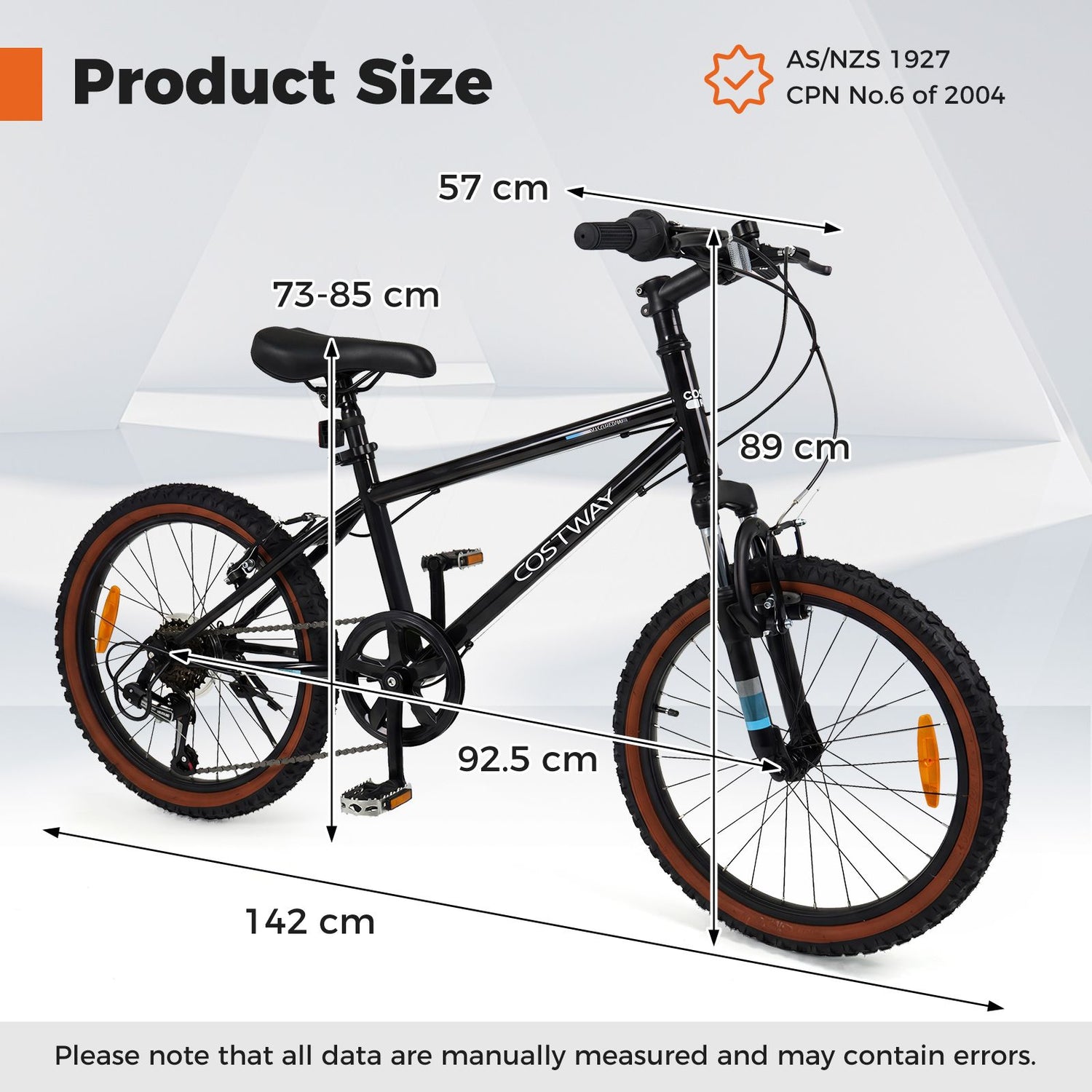 20/24 Inch Child Bicycle for Boys Girls Aged 8+ Years Old with Suspension Fork