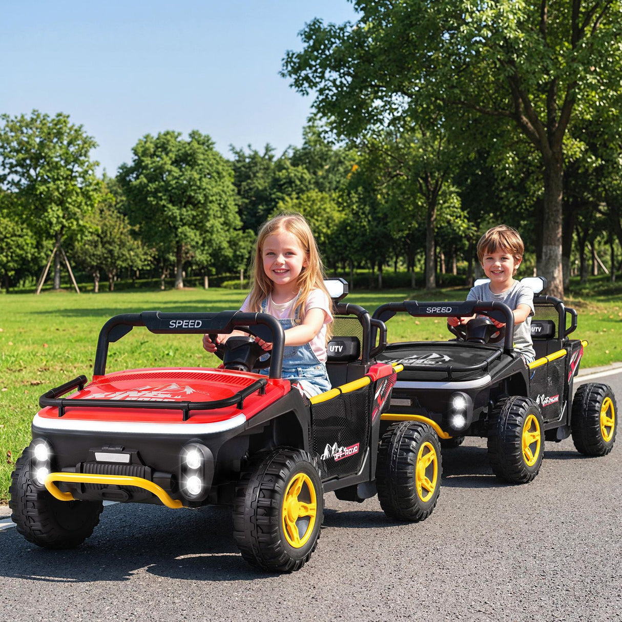 24V Ride on Toy for Kids with Horn and Music for Boys and Girls