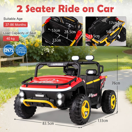 24V Ride on Toy for Kids with Horn and Music for Boys and Girls