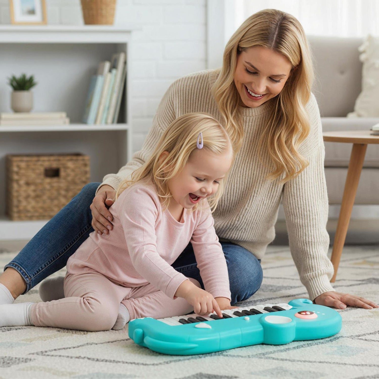 25-Key Kids Piano Keyboard Elephant Shape Toy Digital Piano