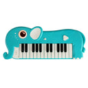 25-Key Kids Piano Keyboard Elephant Shape Toy Digital Piano