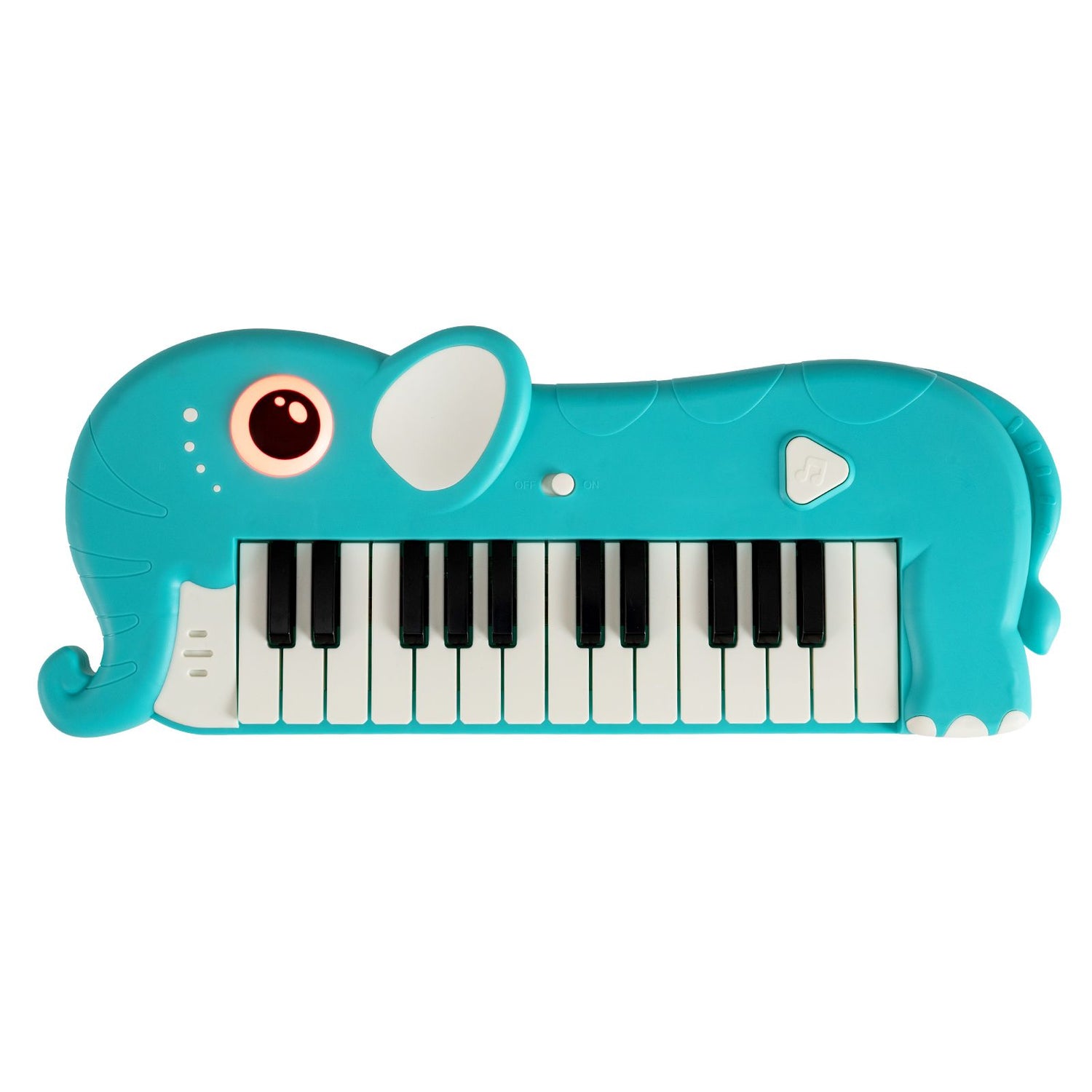 25-Key Kids Piano Keyboard Elephant Shape Toy Digital Piano