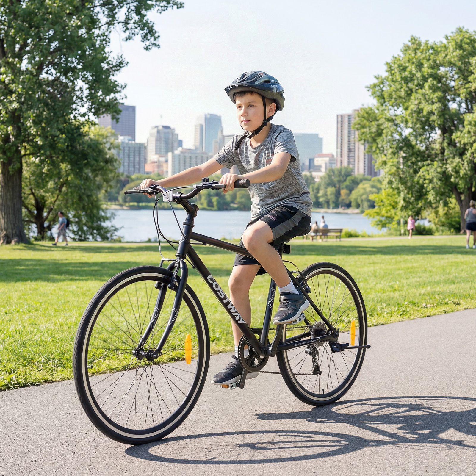26 Inch Mountain Bike with All-terrain Rubber Wheels and Dual