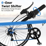 26 Inch Mountain Bike with All-terrain Rubber Wheels and Dual Brakes for Adults and Teens