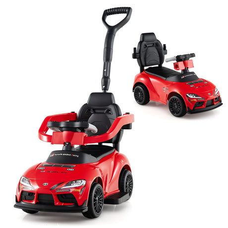 HONEY JOY 3-in-1 Push Car for Toddlers Toyota Licensed Stroller Sliding Walking Car