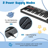 37 Keys Portable Electric Keyboard Piano with Microphone and 8 Tones