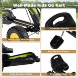 4-Wheel Pedal Car with 2-Position Adjustable Seat and Ergonomic Seat for Boys and Girls