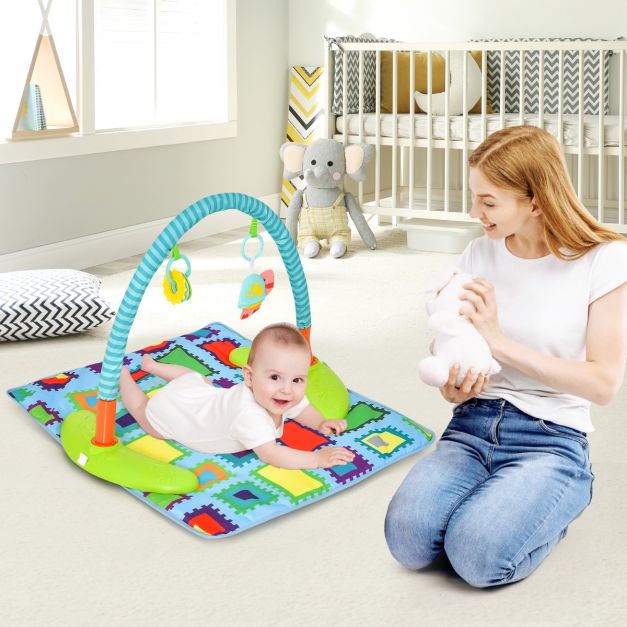 4-in-1 Baby Bouncer Activity Center with 3 Adjustable Heights