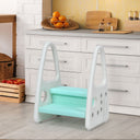 BABY JOY Kids Step Stool Toddler Step Ladder with Safety Handles & Non-Slip Steps, Holds up to 50 KG