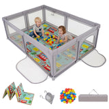 Baby Playpen with Foldable Mat for Infants and Toddlers