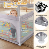 Baby Playpen with Foldable Mat for Infants and Toddlers