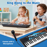49 Keys Portable Electric Keyboard Piano with Microphone and 8 Tones