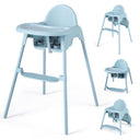 4-in-1 Baby High Chair Convertible Highchair with 2 Heights