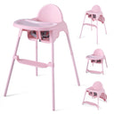 4-in-1 Baby High Chair Convertible Highchair with 2 Heights