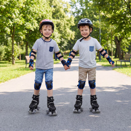 Kids Roller Skates for Teens 4 Sizes Adjustable Quad Skates for Beginners