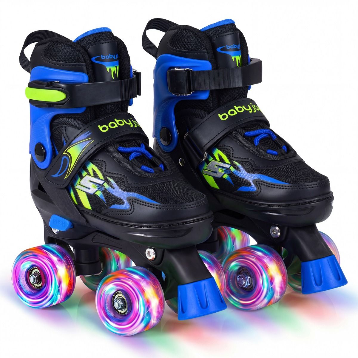 Kids Roller Skates for Teens 4 Sizes Adjustable Quad Skates for Beginners