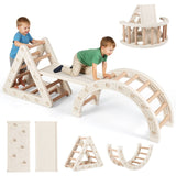 5-In-1 Montessori Climbing Toys with Double-Sided Ladder