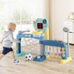 5 in 1 Toddler Sports Toy Kids Activity Center with Adjustable Basketball Hoop