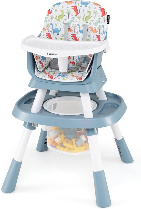 15-in-1 Convertible Baby High Chair, Multifunctional Kids Table & Chair Set