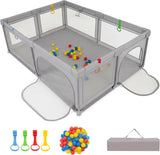 Baby Playpen with Foldable Mat for Infants and Toddlers