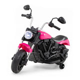 6V Kids Ride On Motorbike with Music and Detachable Training Wheels