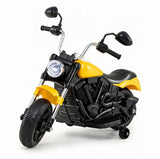 6V Kids Ride On Motorbike with Music and Detachable Training Wheels
