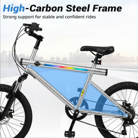 6-Speed Commuter Bicycle with Stereo Speakers and 2 Disc Brakes