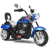 6V Kids Motorcycle 3-Wheel with Headlight and Horn White
