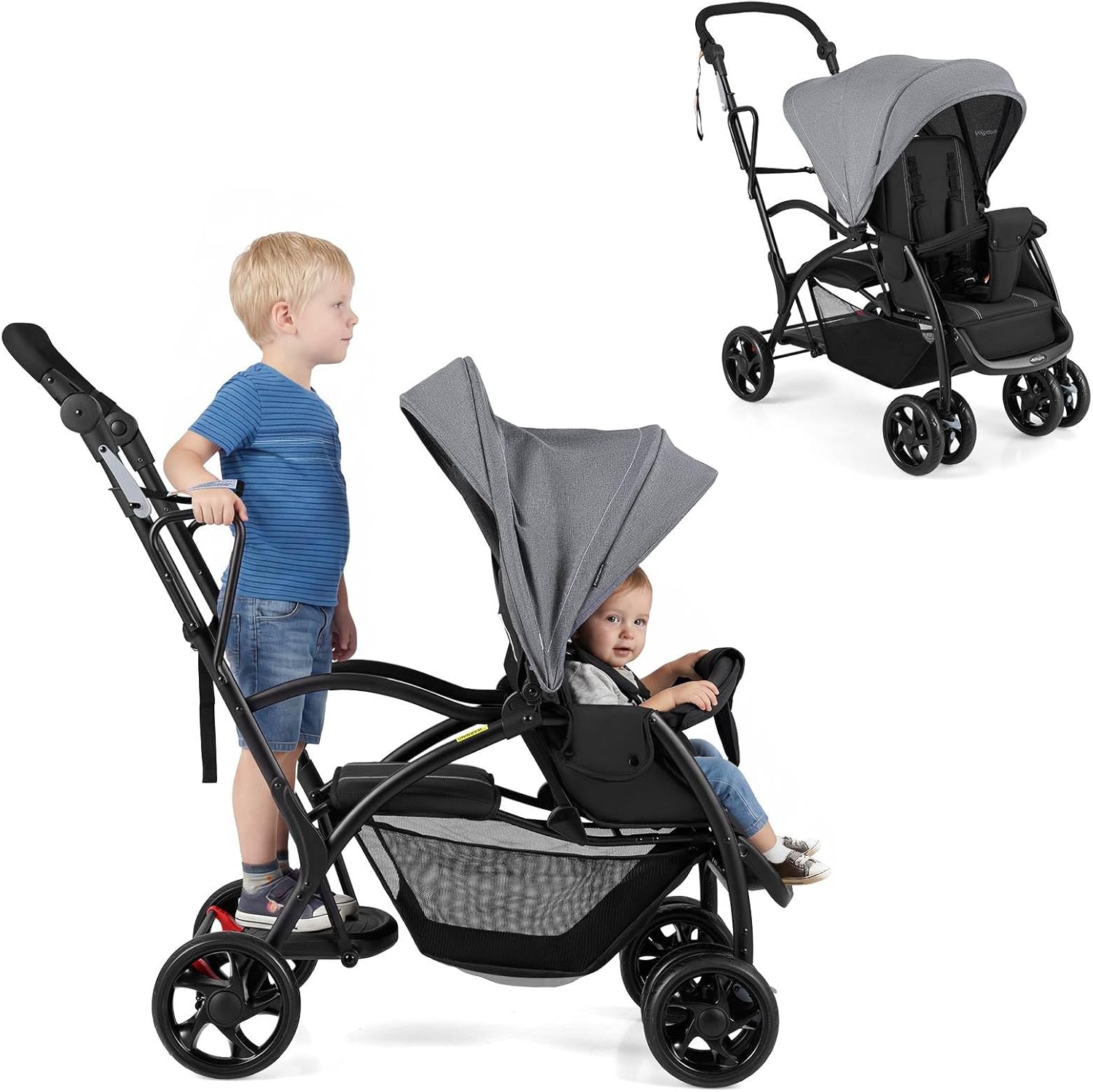 one step ahead sit and stand double stroller Sit and Stand Stroller | Foldable Double Stroller