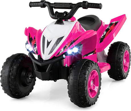 HONEY JOY Kids Ride On ATV 12V 4-Wheeler Quad Electric Vehicle w/LED Lights