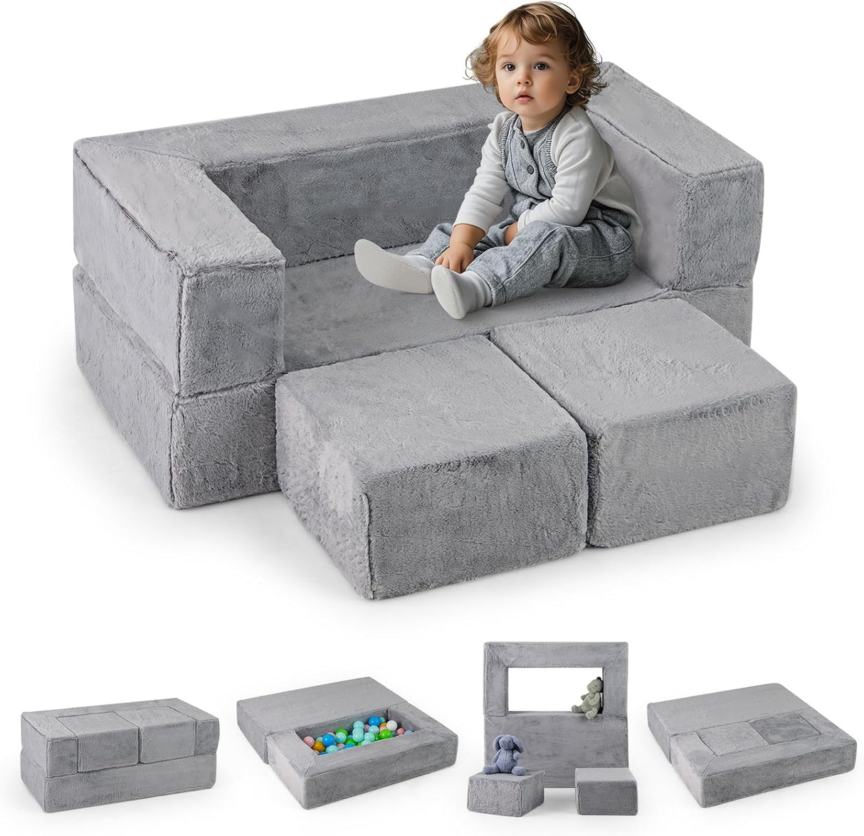 Baby Joy Convertible Foam Armchair for Children