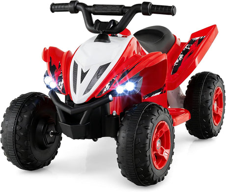 HONEY JOY Kids Ride On ATV 12V 4-Wheeler Quad Electric Vehicle w/LED Lights