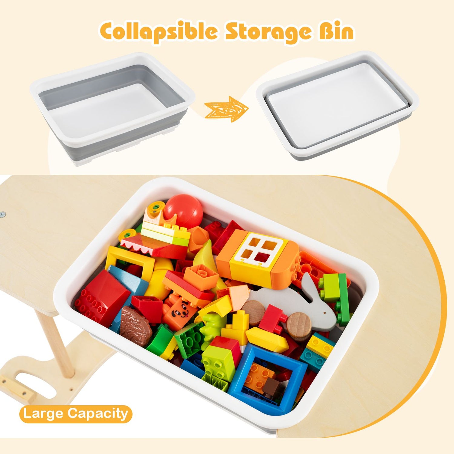 8 in 1 Climbing Arch Sensory Table for Kids Montessori Climbing Gym