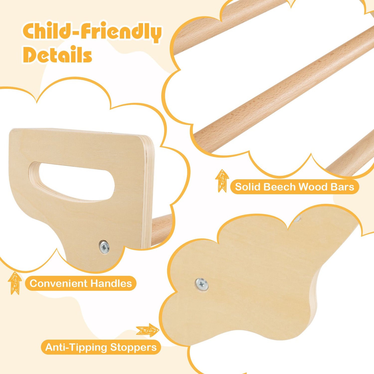 8 in 1 Climbing Arch Sensory Table for Kids Montessori Climbing Gym