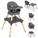 BABY JOY 9-in-1 Convertible High Chair, Kids Table and Chair Set