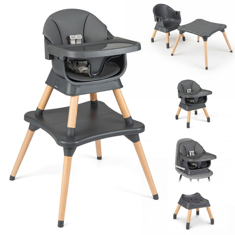 BABY JOY 9-in-1 Convertible High Chair, Kids Table and Chair Set